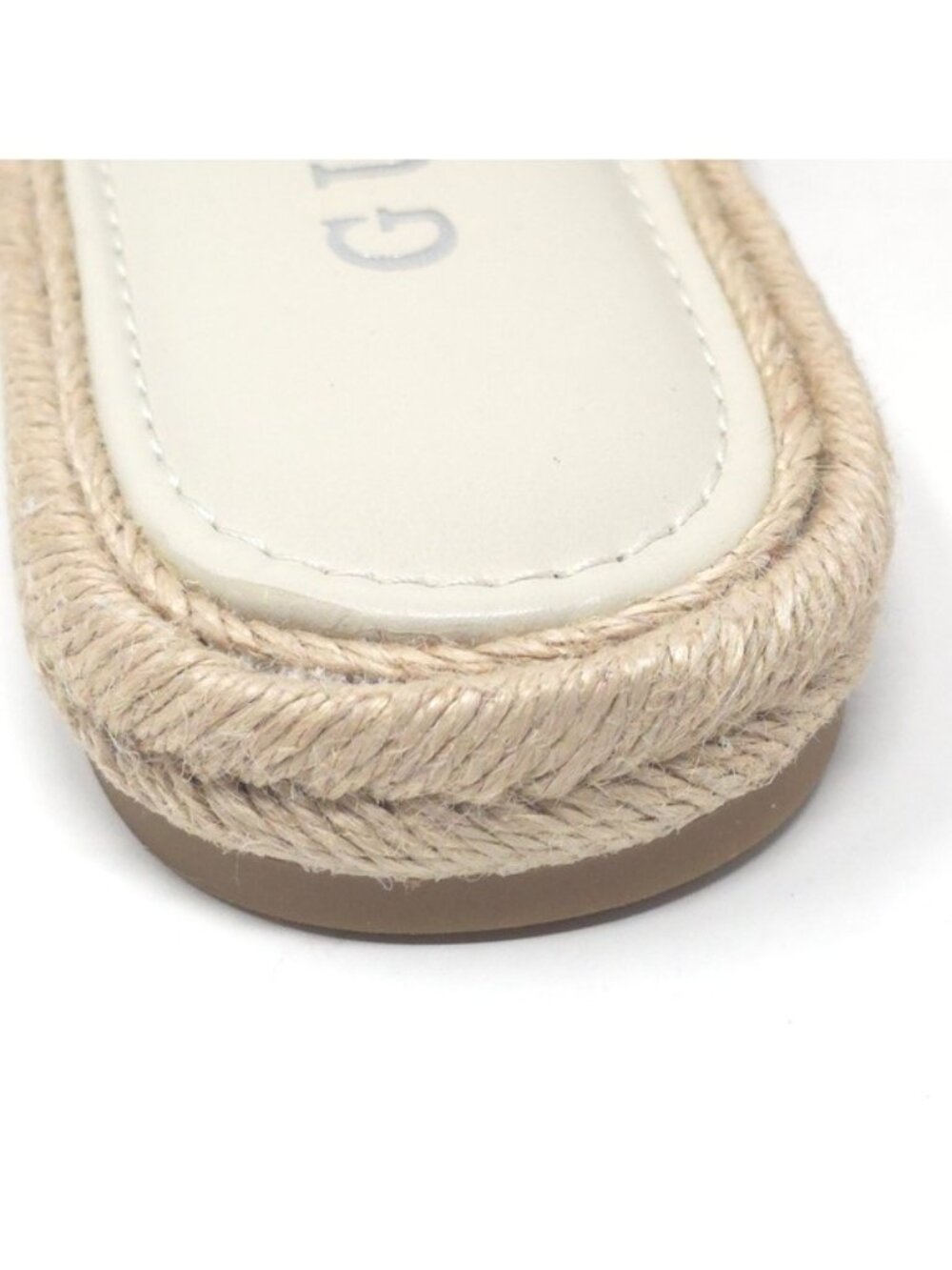 Guess Katica Cream 150 Logo Espadrille Slide Sandals US 7.5M - Picture 6 of 8
